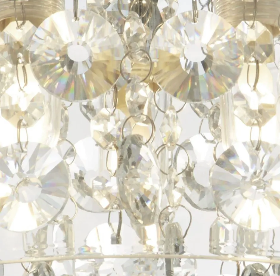 Glaslampen|Kristalllampen*Searchlight Deckenleuchte Badezimmer IP44 D: 28 cm Glas 3x G9