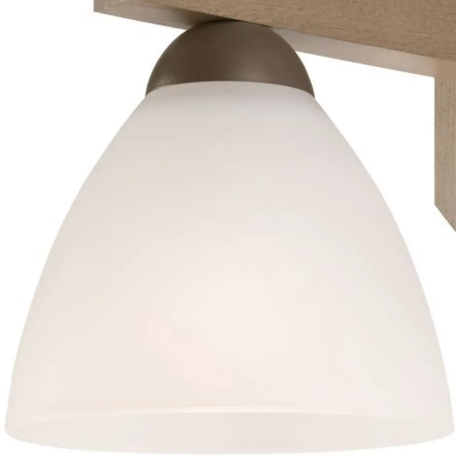 Deckenleuchten|Flurlampen*Lamkur Deckenleuchte BATORY Holz 3-flmg Modern Wohnzimmer