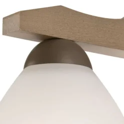 Deckenleuchten|Flurlampen*Lamkur Deckenleuchte BATORY Holz 3-flmg Modern Wohnzimmer