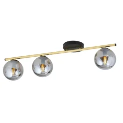 Deckenleuchten|Bürolampen*Emibig Deckenleuchte BEPPE Schwarz Graphit Gold E14