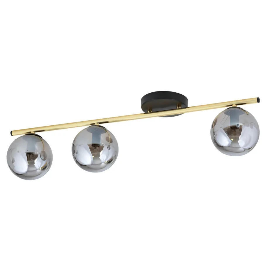 Deckenleuchten|Bürolampen*Emibig Deckenleuchte BEPPE Schwarz Graphit Gold E14