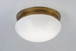 Berliner Messingleuchten Deckenleuchte blendarm Berliner Messing Glas Ø41 cm E27< Flurlampen|Bürolampen