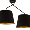 Deckenleuchten|Schlafzimmer Lampen*Sigma Deckenleuchte blendarm in Schwarz Gold E27 stylisch