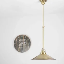 Giovanni Battista Deckenleuchte Bronze Hell aus Echt-Messing< Deckenleuchten|Esszimmer Lampen