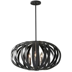 Elstead Deckenleuchte CEYDA Schwarz Ø65cm kürzbar Lampe< Deckenleuchten|Moderne Lampen