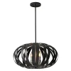 Elstead Deckenleuchte CEYDA Schwarz Ø55cm kürzbar Lampe< Deckenleuchten|Moderne Lampen