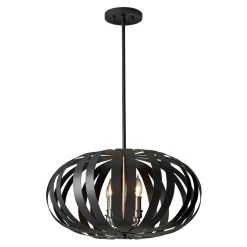 Elstead Deckenleuchte CEYDA Schwarz Ø55cm kürzbar Lampe< Deckenleuchten|Moderne Lampen