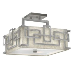 Flurlampen|Bürolampen*Elstead Deckenleuchte CHINO Nickel Design Lampe Wohnzimmer