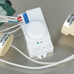 Nowodvorski Deckenleuchte Chrom Bad Wohnzimmer Lampe MONI< Glaslampen|Wohnzimmerlampen