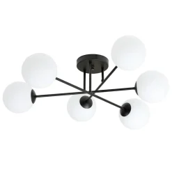 Emibig Deckenleuchte DIONISIA Weiß Schwarz Kugelschirme< Deckenleuchten|Flurlampen