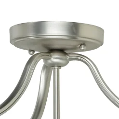 Elstead Deckenleuchte E27 Weiß Nickel Ø37cm Glas Metall< Glaslampen|Jugendstil Lampen