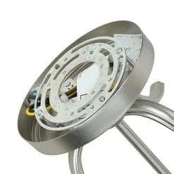 Elstead Deckenleuchte E27 Weiß Nickel Ø37cm Glas Metall< Glaslampen|Jugendstil Lampen