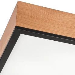 Lamkur Deckenleuchte eckig B: 48 cm Holz Metall für 4x E27< Deckenleuchten|Esszimmer Lampen