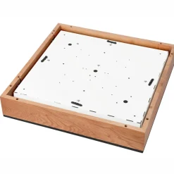 Lamkur Deckenleuchte eckig B: 48 cm Holz Metall für 4x E27< Deckenleuchten|Esszimmer Lampen