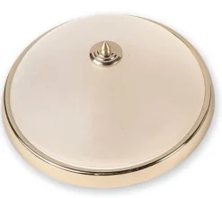 Lido Deckenleuchte ELENI Glas rund in Messing Jugendstil< Deckenleuchten|Flurlampen