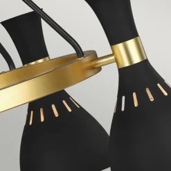 Elstead Deckenleuchte Esszimmer Esstisch Schwarz Messing< Deckenleuchten|Retro Lampen