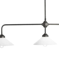 Giovanni Battista Deckenleuchte 3-flammig B: 114,5 cm Glas Messing E27< Glaslampen|Messinglampen