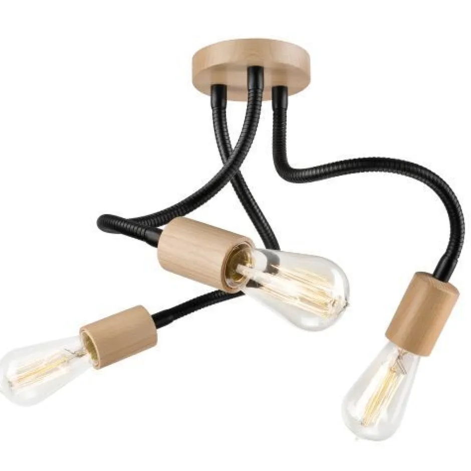 Deckenleuchten|Flurlampen*Lamkur Deckenleuchte flexibel Schwarz Modern Wohnzimmer