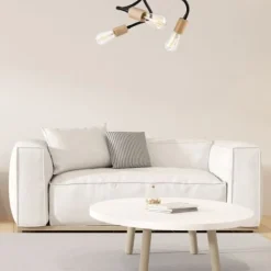 Deckenleuchten|Flurlampen*Lamkur Deckenleuchte flexibel Schwarz Modern Wohnzimmer