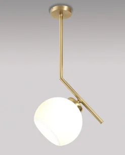 Giovanni Battista Deckenleuchte Glas Echt-Messing Esszimmer Küche TRIVIA< Deckenleuchten|Flurlampen