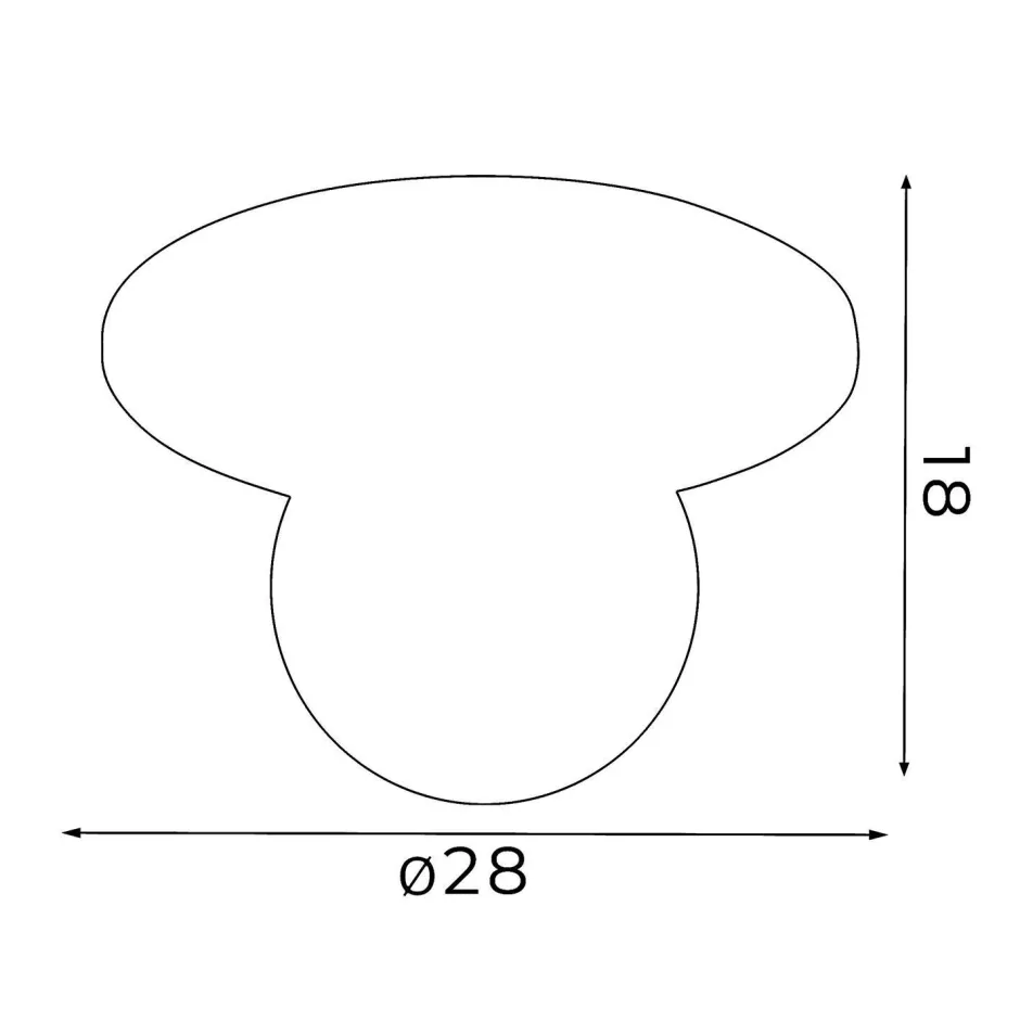 Deckenleuchten|Badezimmer Lampe*Luminex Deckenleuchte Glas Metall Weiß Ø29 cm E14 blendarm