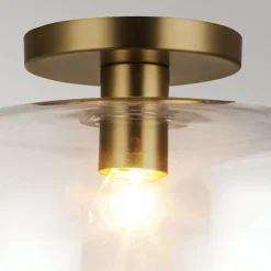 Deckenleuchten|Flurlampen*Elstead Deckenleuchte Glas Metall Ø 30,5 cm rund E27 Modern