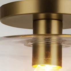 Deckenleuchten|Flurlampen*Elstead Deckenleuchte Glas Metall Ø 30,5 cm rund E27 Modern