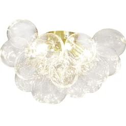 Deckenleuchten|Flurlampen*By Rydéns Deckenleuchte Glas Metall 50 cm breit in Gold Modern 6x G9