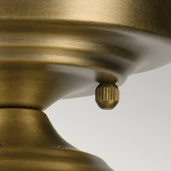 Elstead Deckenleuchte Glas Metall E27 Ø 21,6 cm in Messing klein< Deckenleuchten|Flurlampen