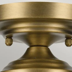 Elstead Deckenleuchte Glas Metall E27 Ø 21,6 cm in Messing klein< Deckenleuchten|Flurlampen