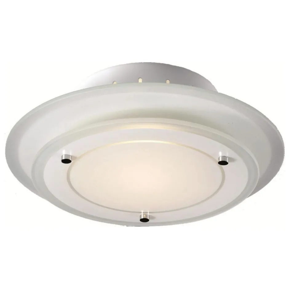 Deckenleuchten|Flurlampen*Esto Deckenleuchte Glas Schirm Ø 22 cm rund blendarm