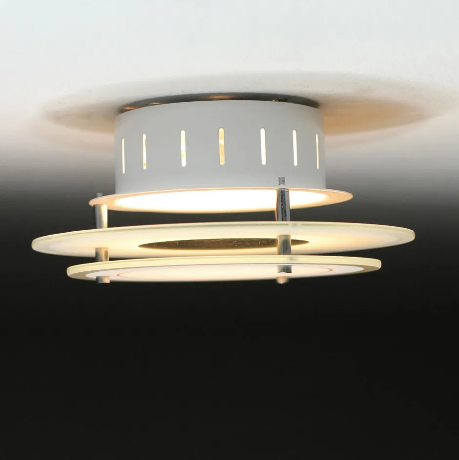 Deckenleuchten|Flurlampen*Esto Deckenleuchte Glas Schirm Ø 22 cm rund blendarm