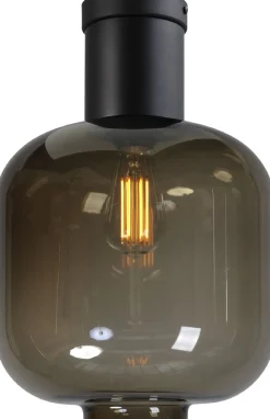 Deckenleuchten|Glaslampen*Masterlight Deckenleuchte Glas Schwarz Ø 28 cm E27 Wohnzimmer