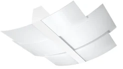 Deckenleuchten|Bürolampen*Sollux Deckenleuchte Glasschirm blendarm Weiß 3x E27 MAGO