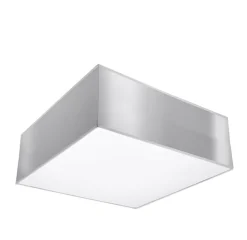 Sollux Deckenleuchte Grau blendarm B: 25 cm E27 eckig< Wohnzimmerlampen|Moderne Lampen