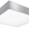 Wohnzimmerlampen|Moderne Lampen*Sollux Deckenleuchte Grau eckig 55 cm 4x E27 Modern