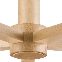 Lamkur Deckenleuchte Grau Textil Holz 5-fmg Skandinavisch< Deckenleuchten|Flurlampen