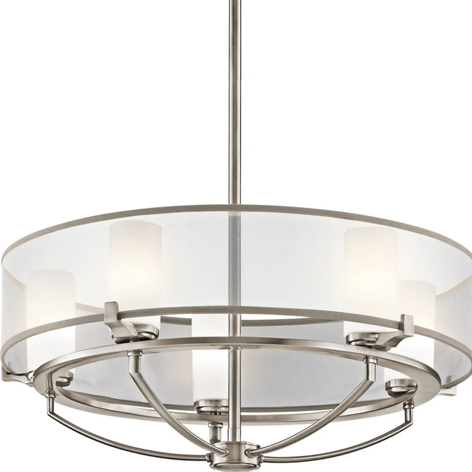 Elstead Deckenleuchte HIRA in Zinn verstellbar Ø61cm Lampe< Moderne Lampen|Designerlampen