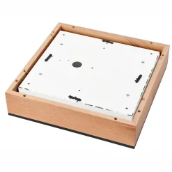 Lamkur Deckenleuchte Holz B: 39 cm klein quadratisch in Eiche 4x E27< Deckenleuchten|Bürolampen