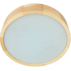 Lamkur Deckenleuchte Holz Braun rund Wohnzimmer< Holzlampen|Moderne Lampen