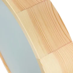 Lamkur Deckenleuchte Holz Braun rund Wohnzimmer< Holzlampen|Moderne Lampen