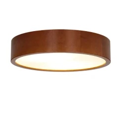 Holzlampen|Moderne Lampen*Lamkur Deckenleuchte Holz rustikal rund Wohnzimmer Modern