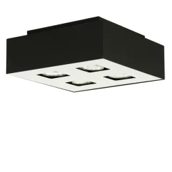 Sollux Deckenleuchte HYDRA in Schwarz 4-flmg< Deckenleuchten|Flurlampen