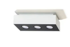 Sollux Deckenleuchte HYDRA in Weiß 3-flmg< Deckenleuchten|Flurlampen