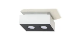 Sollux Deckenleuchte HYDRA in Weiß 2-flmg< Deckenleuchten|Flurlampen