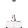 Hängelampen|Designerlampen*Elstead Deckenleuchte ILVY Chrom Ø47cm verstellbar Lampe