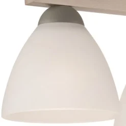 Lamkur Deckenleuchte in Buche Weiß Holz Wohnzimmer< Deckenleuchten|Flurlampen