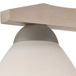 Lamkur Deckenleuchte in Buche Weiß Holz Wohnzimmer< Deckenleuchten|Flurlampen