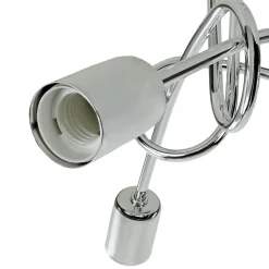 Moderne Lampen|Wohnzimmerlampen*Lamkur Deckenleuchte in Chrom Wohnzimmer 3-flmg Esszimmer