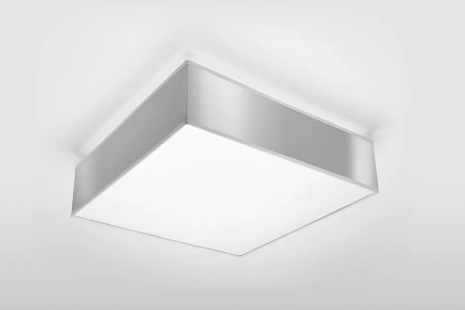 Flurlampen|Bürolampen*Sollux Deckenleuchte in Grau 2-flmg